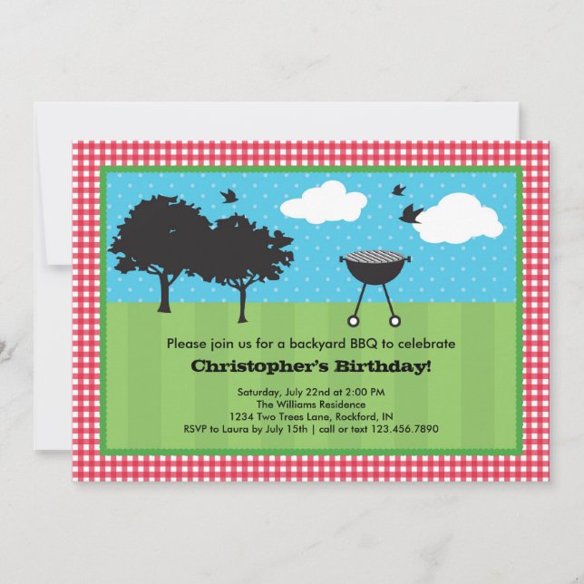 Summer BBQ Invitation (Front)