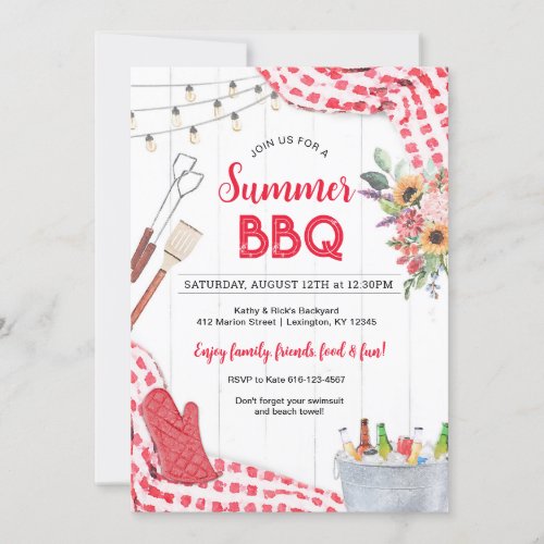 Summer BBQ Invitation