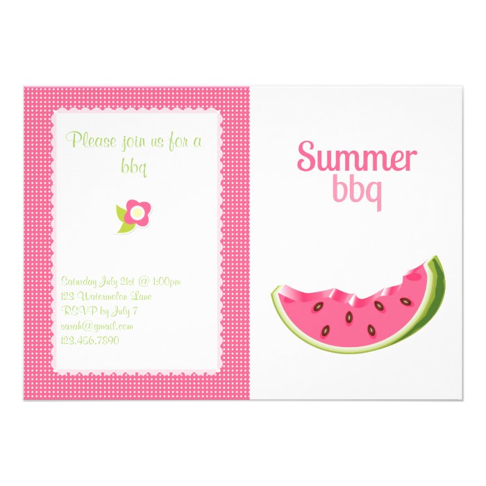 Summer BBQ Invitation