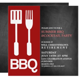Summer BBQ Party Invitations