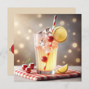 Summer BBQ Party Lemonade Invitation