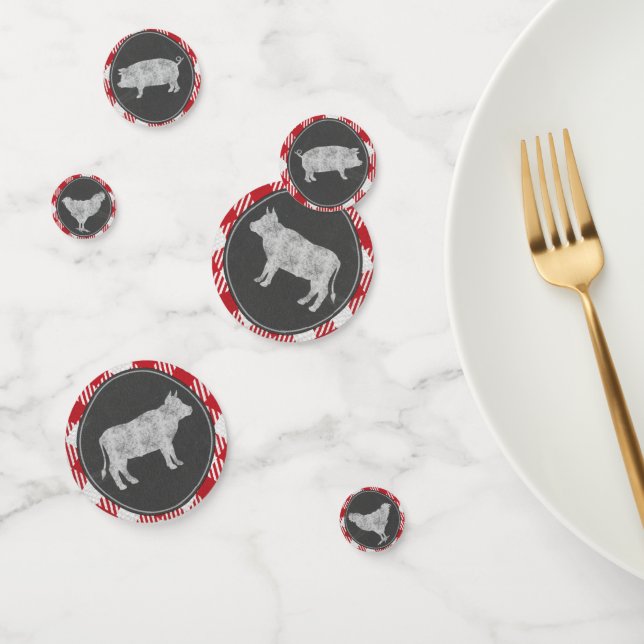 Summer BBQ Party, Wedding, Birthday or Baby Shower Confetti (Group)
