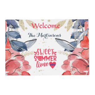 Summer BBQ Picnic Personalized  Placemat