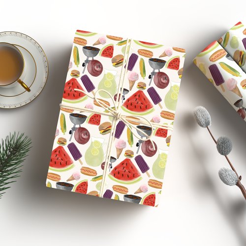 Summer BBQ Wrapping Paper