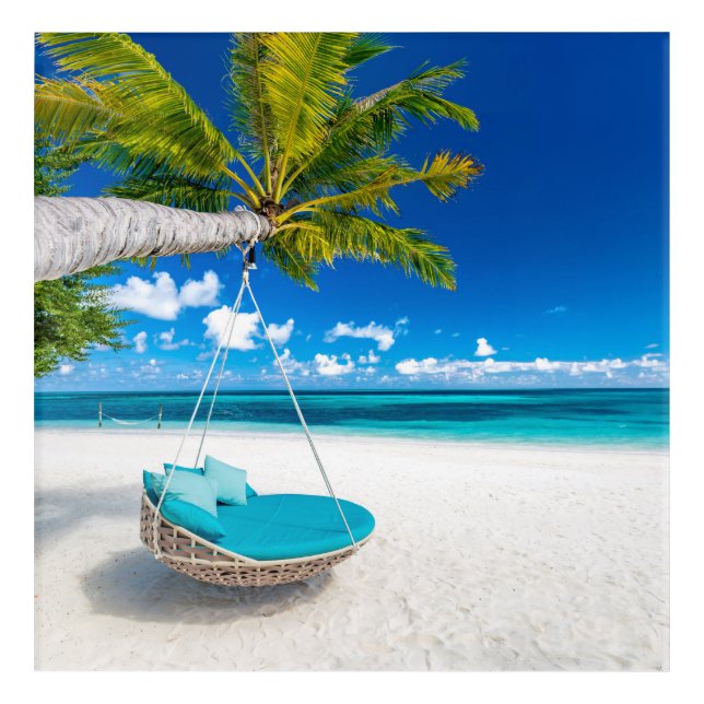 Summer Beach Acrylic Print (Front)
