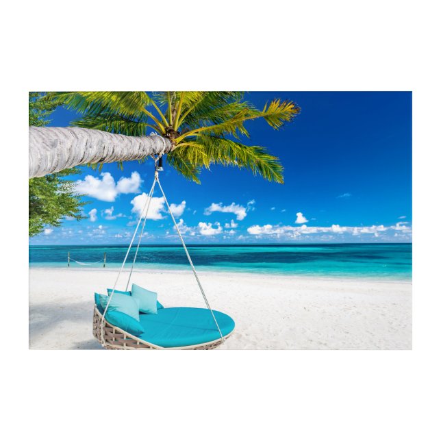 Summer Beach Acrylic Print (Front)