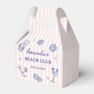 Summer Beach Adult Birthday Party Favor Boxes