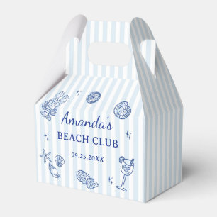 Summer Beach Adult Birthday Party Favor Boxes