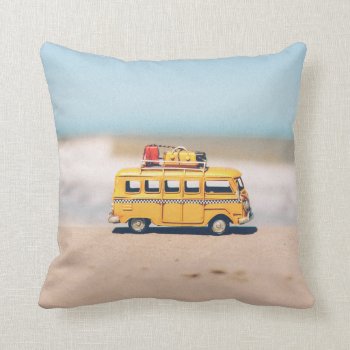 Summer Beach Adventure - Throw Pillow by HappyThoughtsShop at Zazzle
