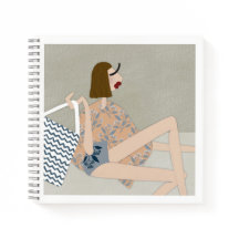 Summer Beach Babe Fashion Illustration