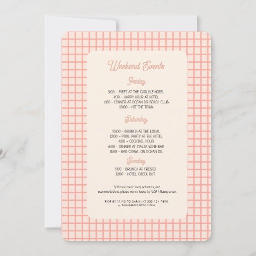 Summer Beach Bachelorette Last Toast Invitation | Zazzle