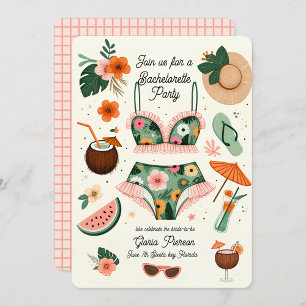 Summer Beach Bachelorette Party Invitation