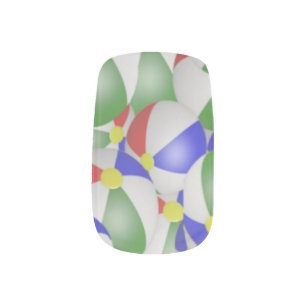 Summer Beach Ball  Minx Nail Art