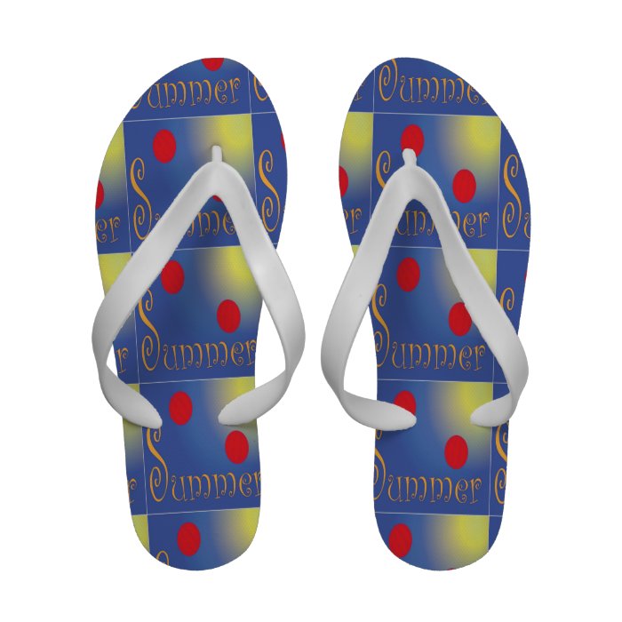 Summer Beach Balls Flip Flops