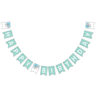Summer Beach Birthday Party Bunting Flags