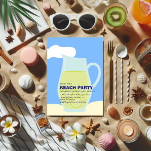 Summer Beach Birthday Party Invitation