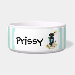 Summer Beach Black Labrador Retriever - Cute dog Bowl