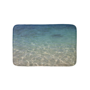 Summer Beach Blue Ocean Water Bath Mat