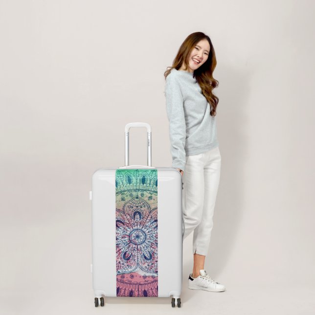 Summer beach bohemian mandala luggage (Scale)