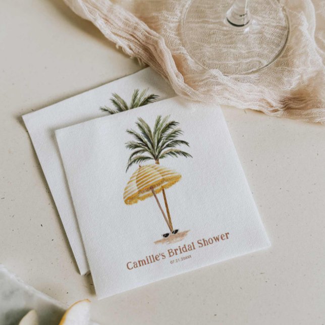 Summer Beach Bridal Shower Napkins (Summer Beach Bridal Shower Napkins)