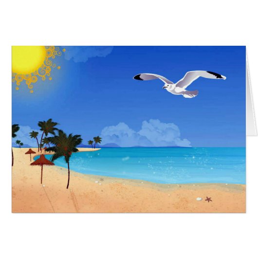 Summer Beach Cards (Front Horizontal)
