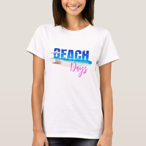 Summer Beach Casual _ Ladies T_Shirt