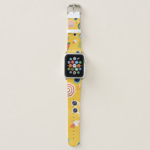 Summer Beach: Colorful Seamless Pattern Apple Watch Band