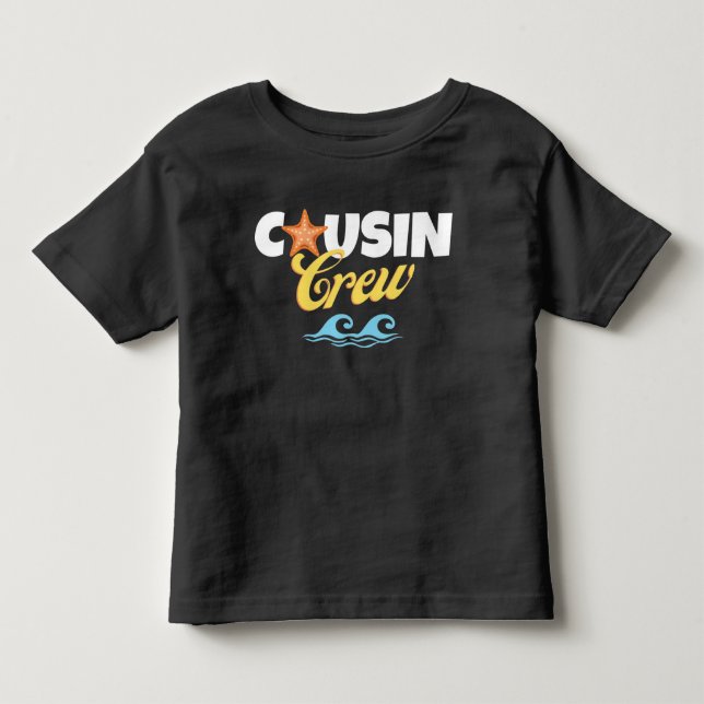 Summer Beach Cousin Crew Matching Toddler T-shirt (Front)