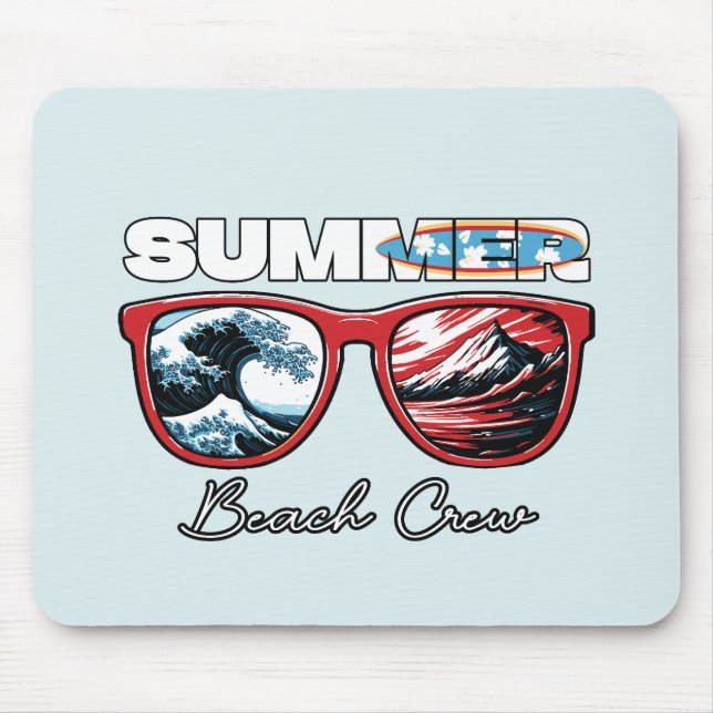Summer Beach Crew - Summer Vibes Mouse Pad (Front)