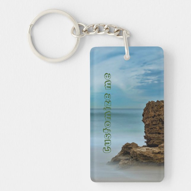 Summer beach Custom photography Acrylic Keychain (Front)
