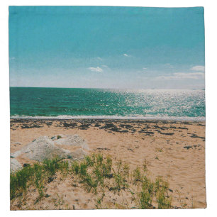 Summer beach day in the Swedish Archipelago Cloth Napkin
