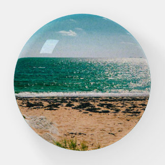 Summer beach day in the Swedish Archipelago Paperweight