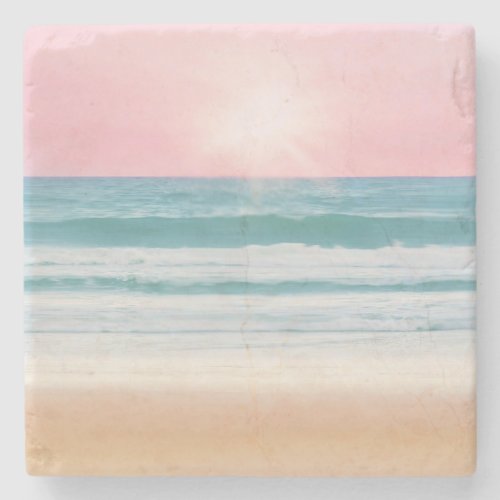 Summer Beach Design Stone Coasters