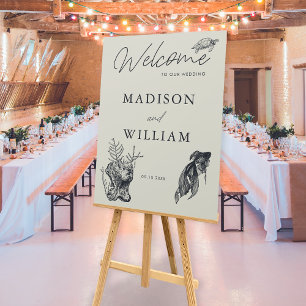 Summer Beach Destination Coastal Wedding Welcome Foam Board