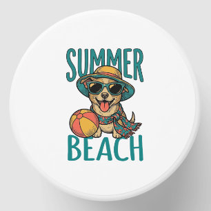 Summer Beach Dog Vintage Sunglasses Shirt Design_1 Mini Candle Favors