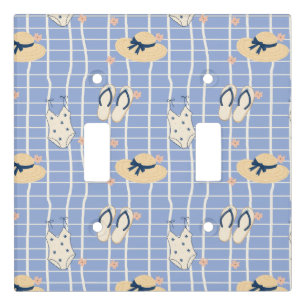 Summer Beach Essentials Pattern (1) Light Switch Cover