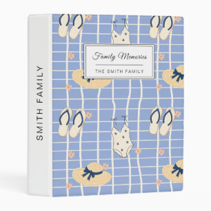 Summer Beach Essentials Pattern (1) Mini Binder