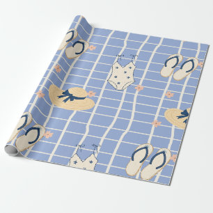 Summer Beach Essentials Pattern (1) Wrapping Paper