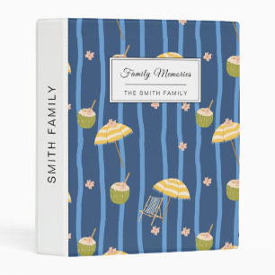 Summer Beach Essentials Pattern (2) Mini Binder