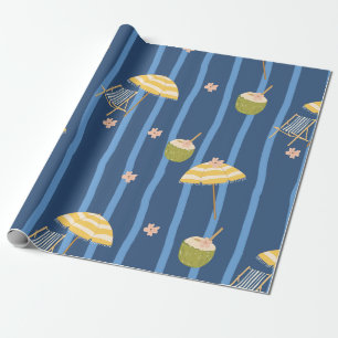 Summer Beach Essentials Pattern (2) Wrapping Paper