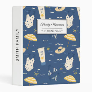 Summer Beach Essentials Pattern (4) Mini Binder