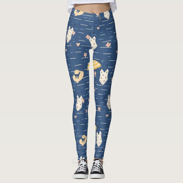 Summer Beach Essentials Pattern (5) Leggings (Front)