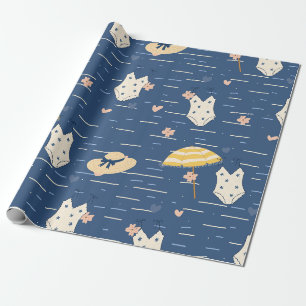 Summer Beach Essentials Pattern (5) Wrapping Paper