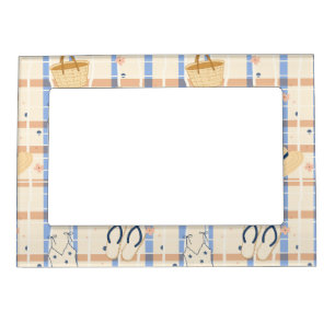 Summer Beach Essentials Pattern (7) Magnetic Frame