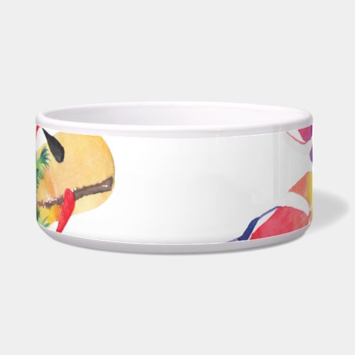 Summer Beach Flip Flops Pattern Bowl