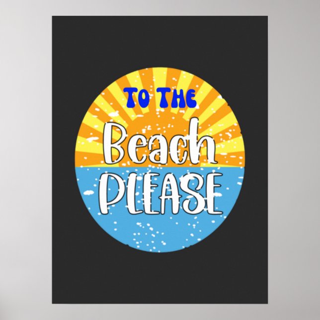Summer Beach Fun Poster (Front)
