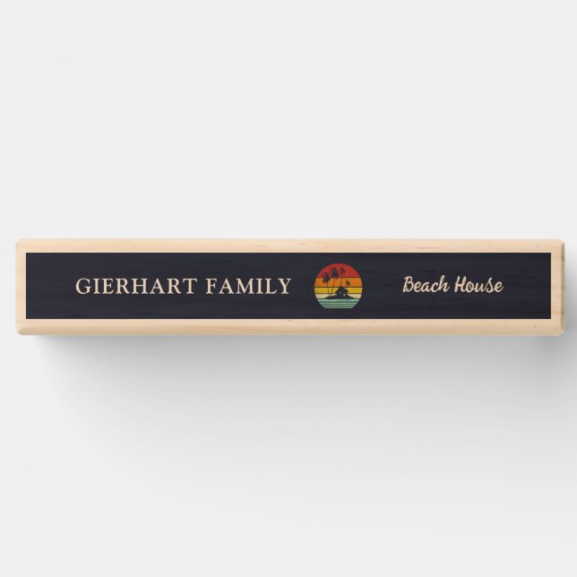 Summer Beach House Family Fun Custom Topple Tower (Front)