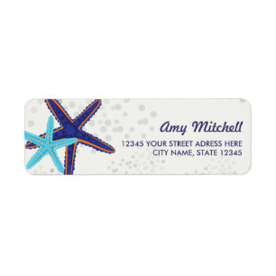 Summer beach label