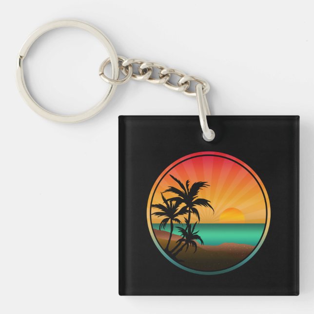 SUMMER BEACH NATURE KEYCHAIN (Front)