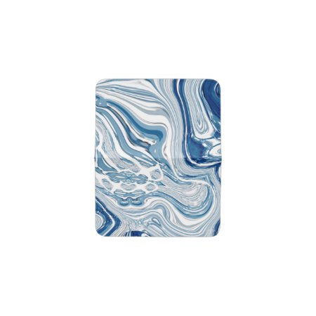 Summer Beach Nautical Waves Watercolor Blue Swirls Card Holder